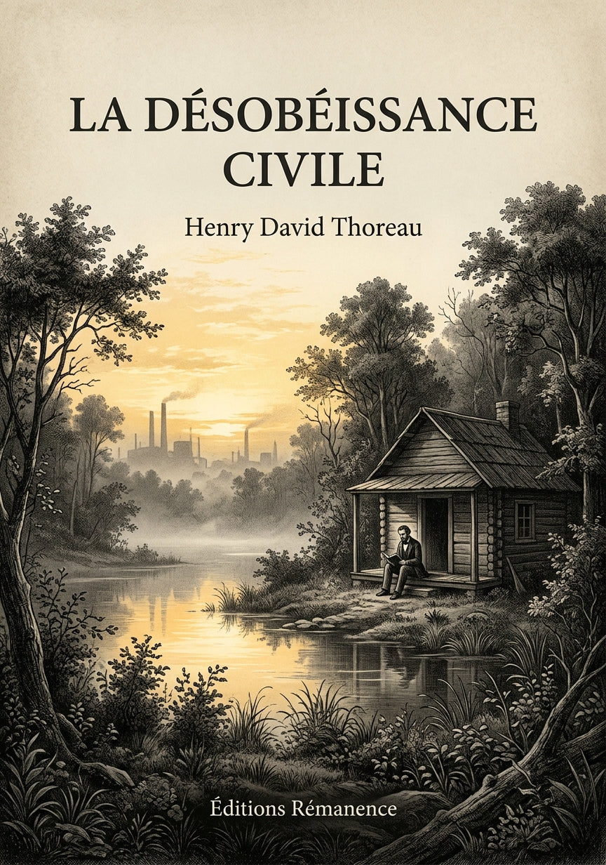 Livre La Désobéissance civile par Henry David Thoreau - Couverture - Editions Remanence