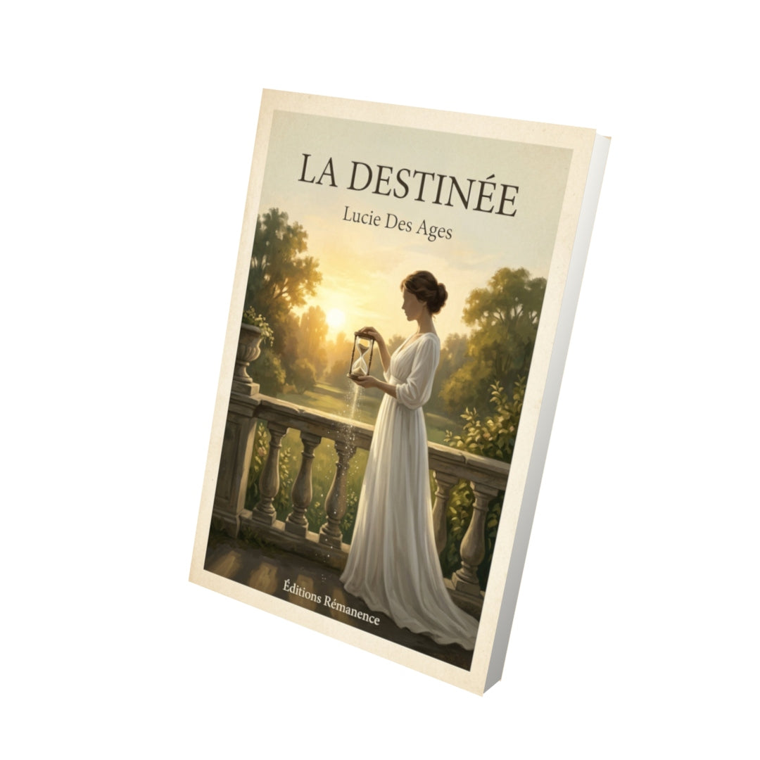 Livre La destinée - Lucie Des Ages - Vue 3D - Editions Remanence