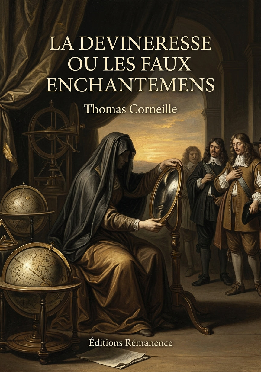 Livre La Devineresse ou les Faux Enchantemens par Thomas Corneille - Couverture - Editions Remanence
