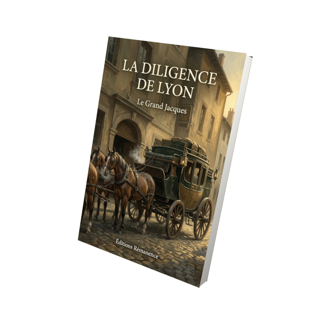 Livre La Diligence de Lyon par Le Grand Jacques - Vue 3D - Editions Remanence