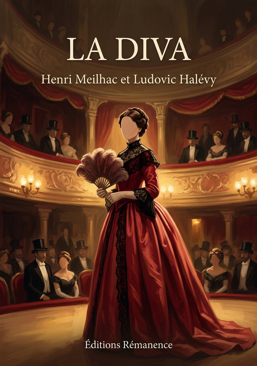 Livre La Diva par Henri Meilhac et Ludovic Halévy - Couverture - Editions Remanence