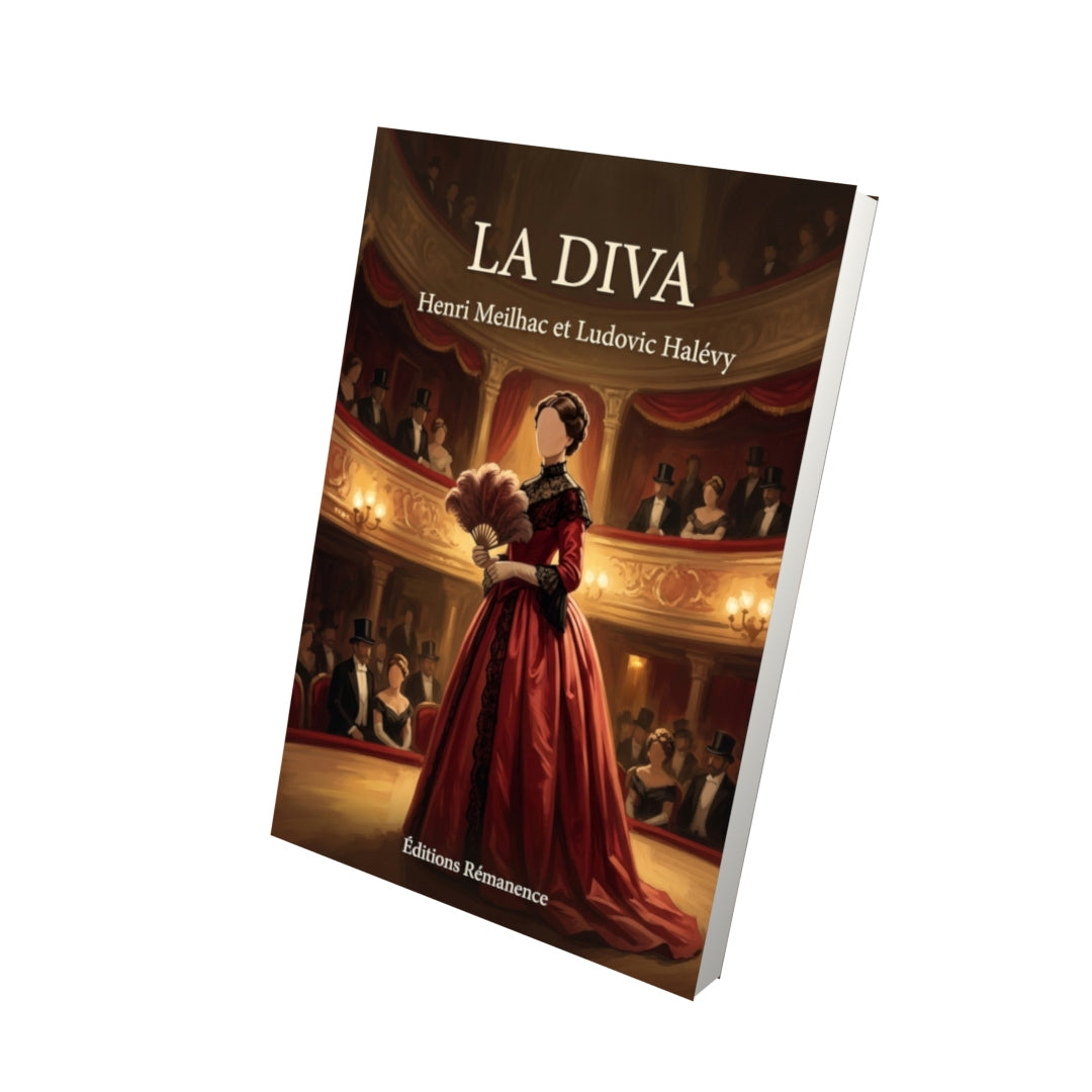 Livre La Diva par Henri Meilhac et Ludovic Halévy - Vue 3D - Editions Remanence
