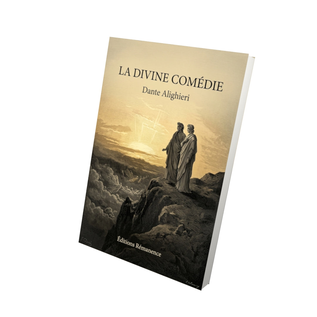 Livre La Divine Comédie par Dante Alighieri - Vue 3D - Editions Remanence
