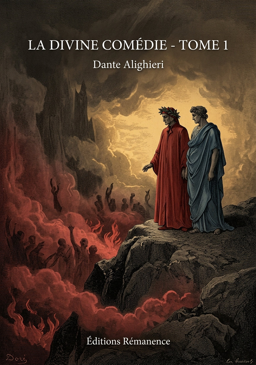 Livre La Divine Comédie - Tome 1 par Dante Alighieri - Couverture - Editions Remanence