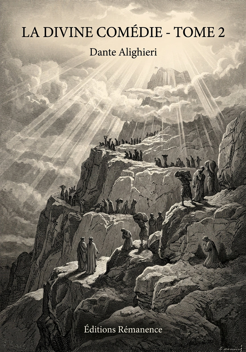 Livre La Divine Comédie - Tome 2 par Dante Alighieri - Couverture - Editions Remanence