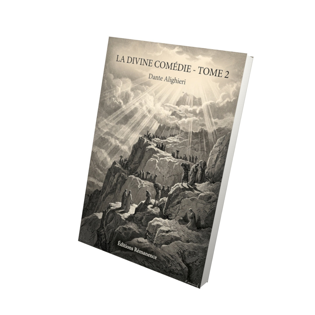 Livre La Divine Comédie - Tome 2 par Dante Alighieri - Vue 3D - Editions Remanence