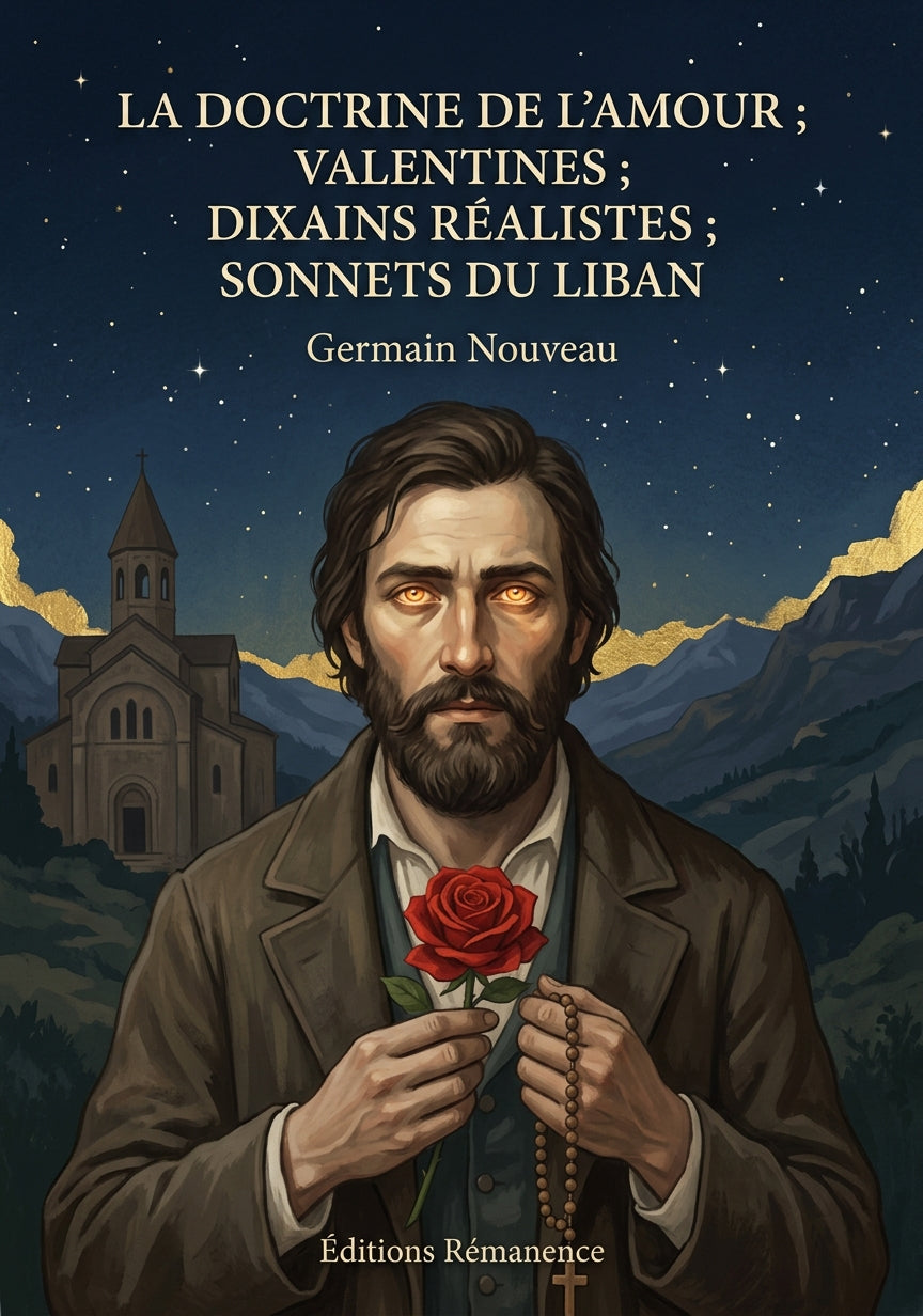 Livre La Doctrine de l’amour ; Valentines ; Dixains réalistes ; Sonnets du Liban par Germain Nouveau - Couverture - Editions Remanence