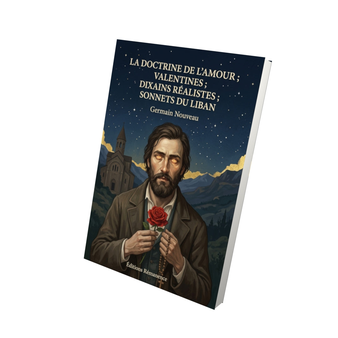Livre La Doctrine de l’amour ; Valentines ; Dixains réalistes ; Sonnets du Liban par Germain Nouveau - Vue 3D - Editions Remanence