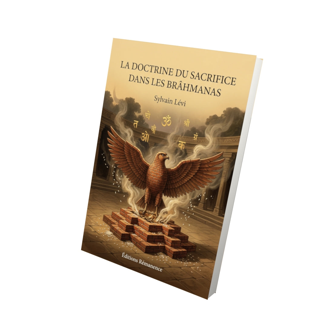 Livre La Doctrine du sacrifice dans les Brâhmanas par Sylvain Lévi - Vue 3D - Editions Remanence