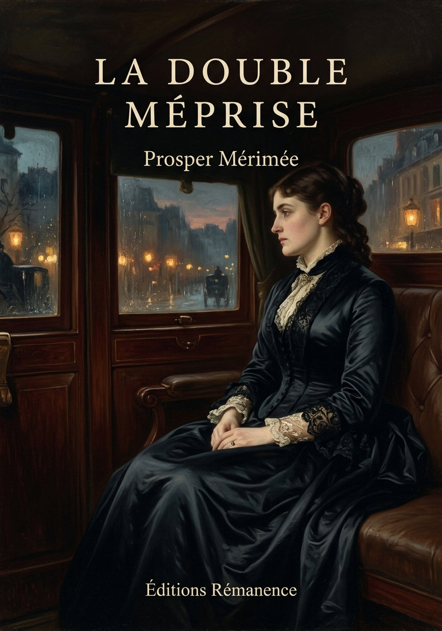 Livre La Double Méprise par Prosper Mérimée - Couverture - Editions Remanence
