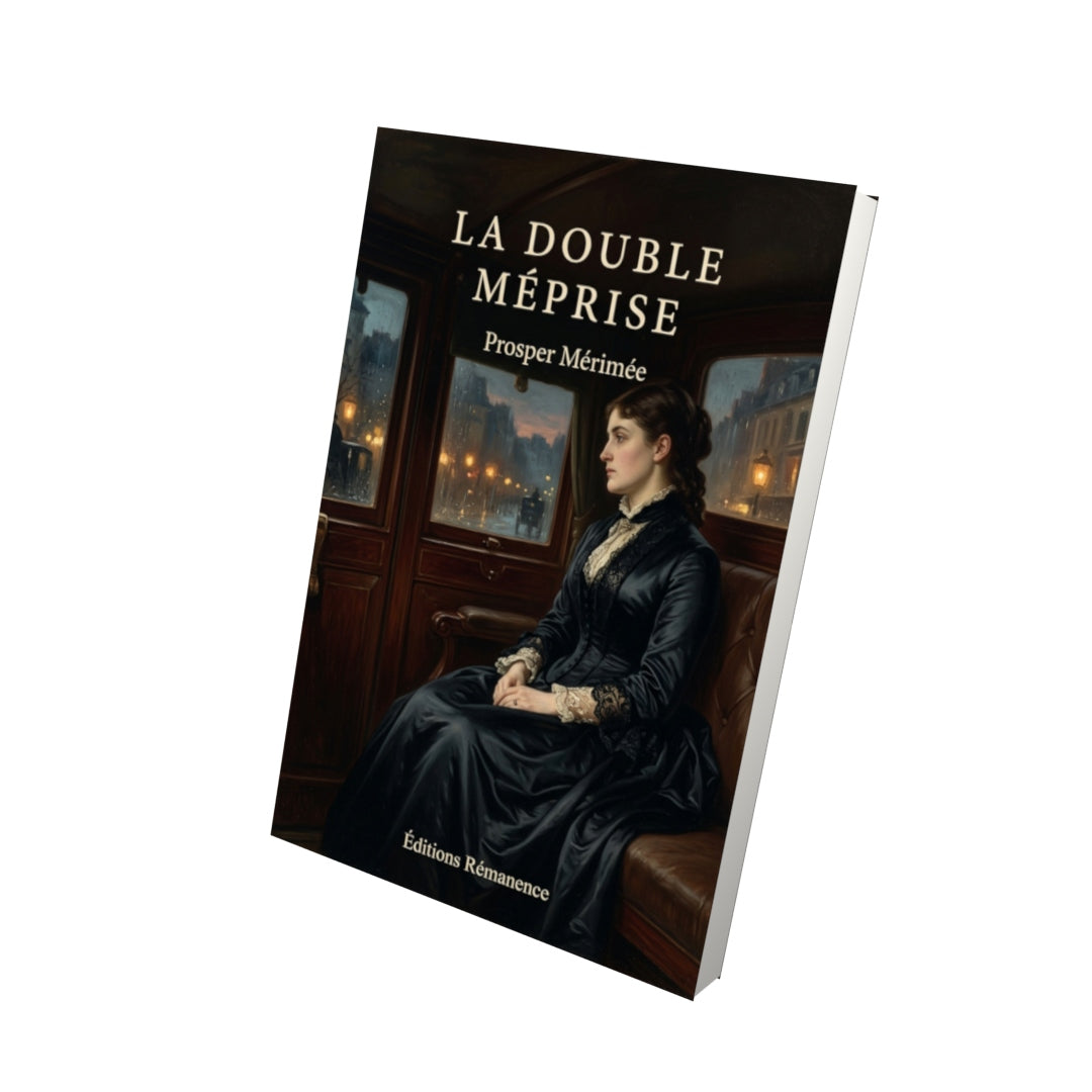 Livre La Double Méprise par Prosper Mérimée - Vue 3D - Editions Remanence