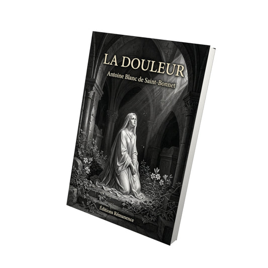 Livre La douleur - Antoine Blanc de Saint-Bonnet - Vue 3D - Editions Remanence