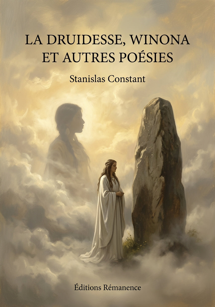 Livre La Druidesse, Winona et autres poésies par Stanislas Constant - Couverture - Editions Remanence