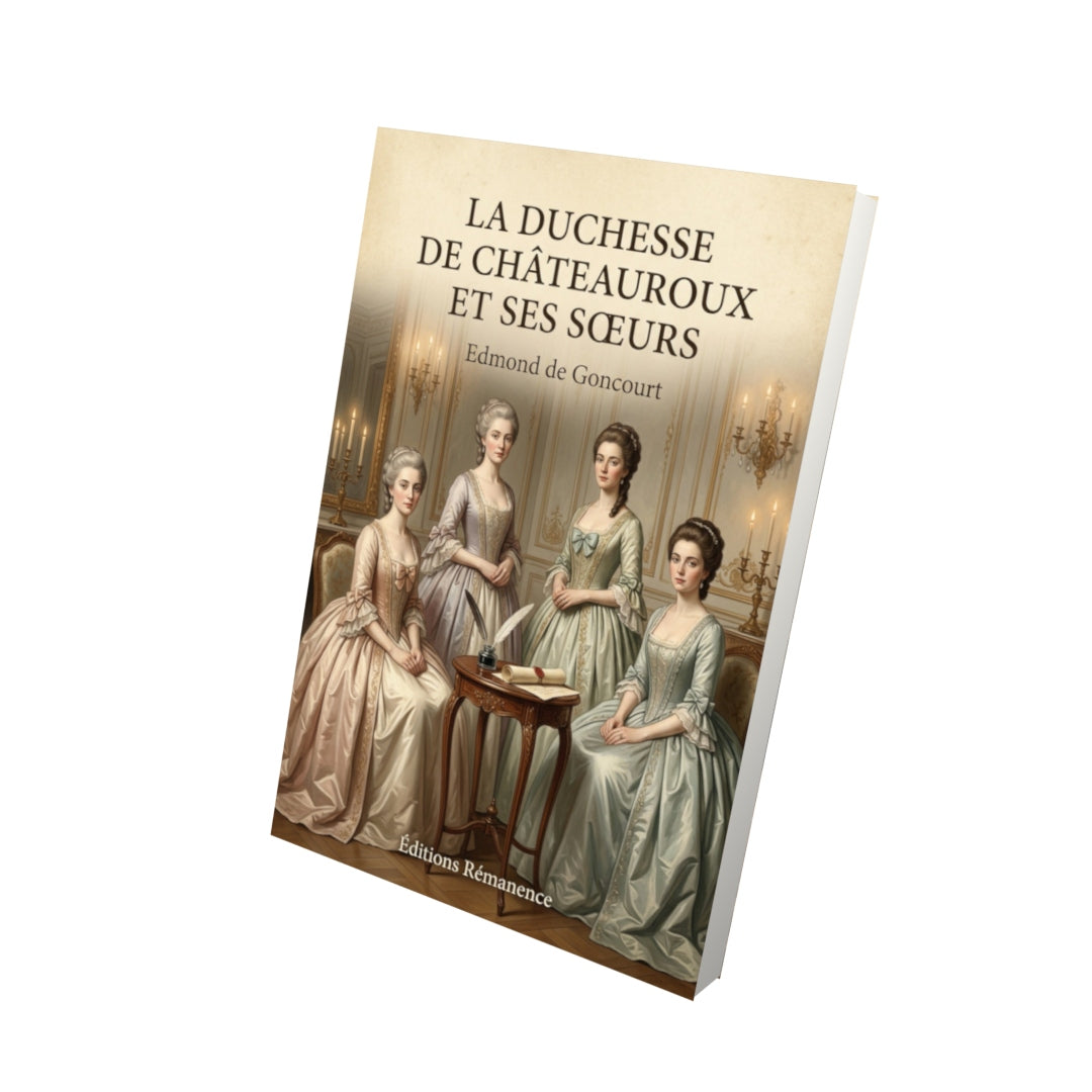 Livre La Duchesse de Châteauroux et ses soeurs - Edmond de Goncourt - Vue 3D - Editions Remanence