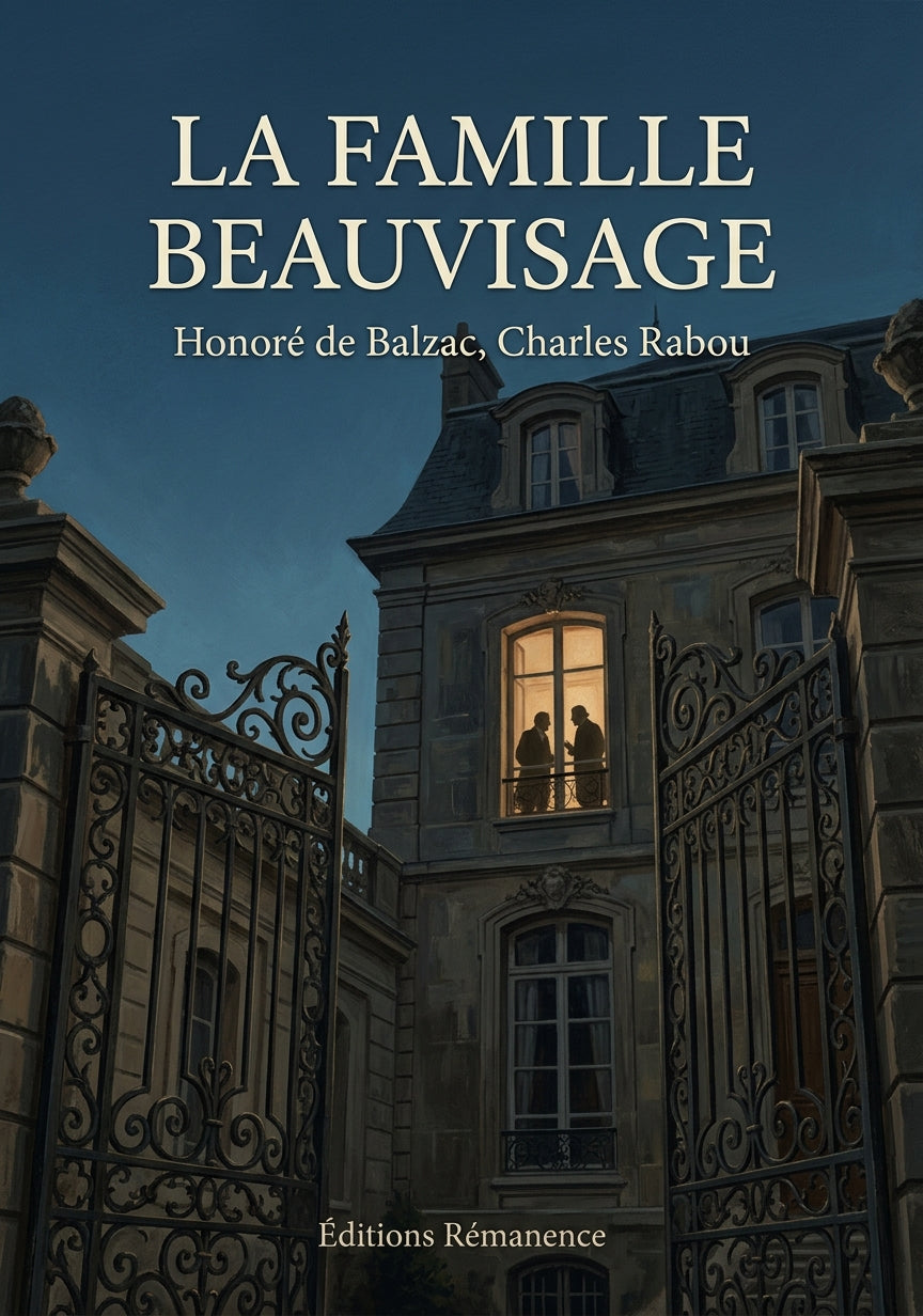 Livre La Famille Beauvisage par Honoré de Balzac, Charles Rabou - Couverture - Editions Remanence
