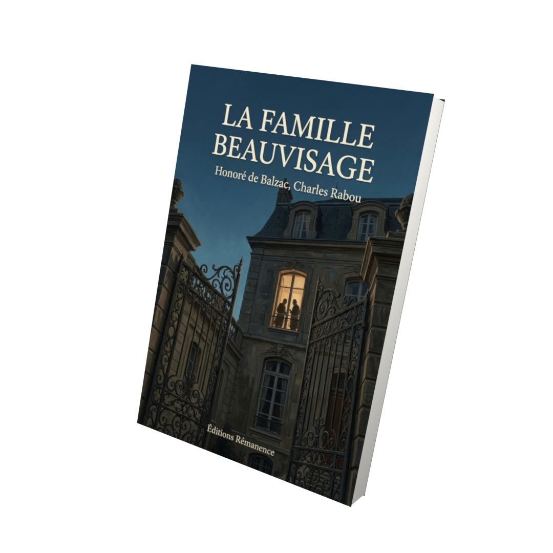 Livre La Famille Beauvisage par Honoré de Balzac, Charles Rabou - Vue 3D - Editions Remanence