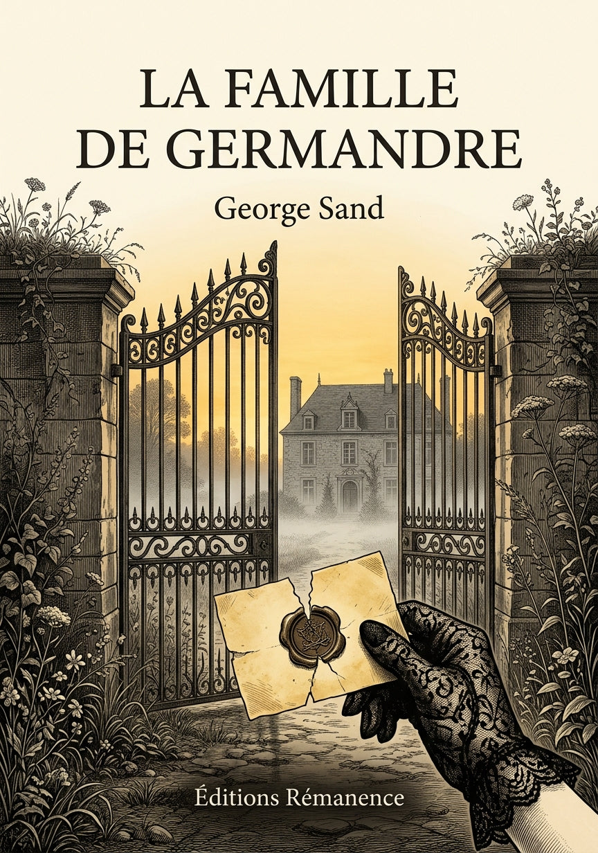 Livre La Famille de Germandre par George Sand - Couverture - Editions Remanence