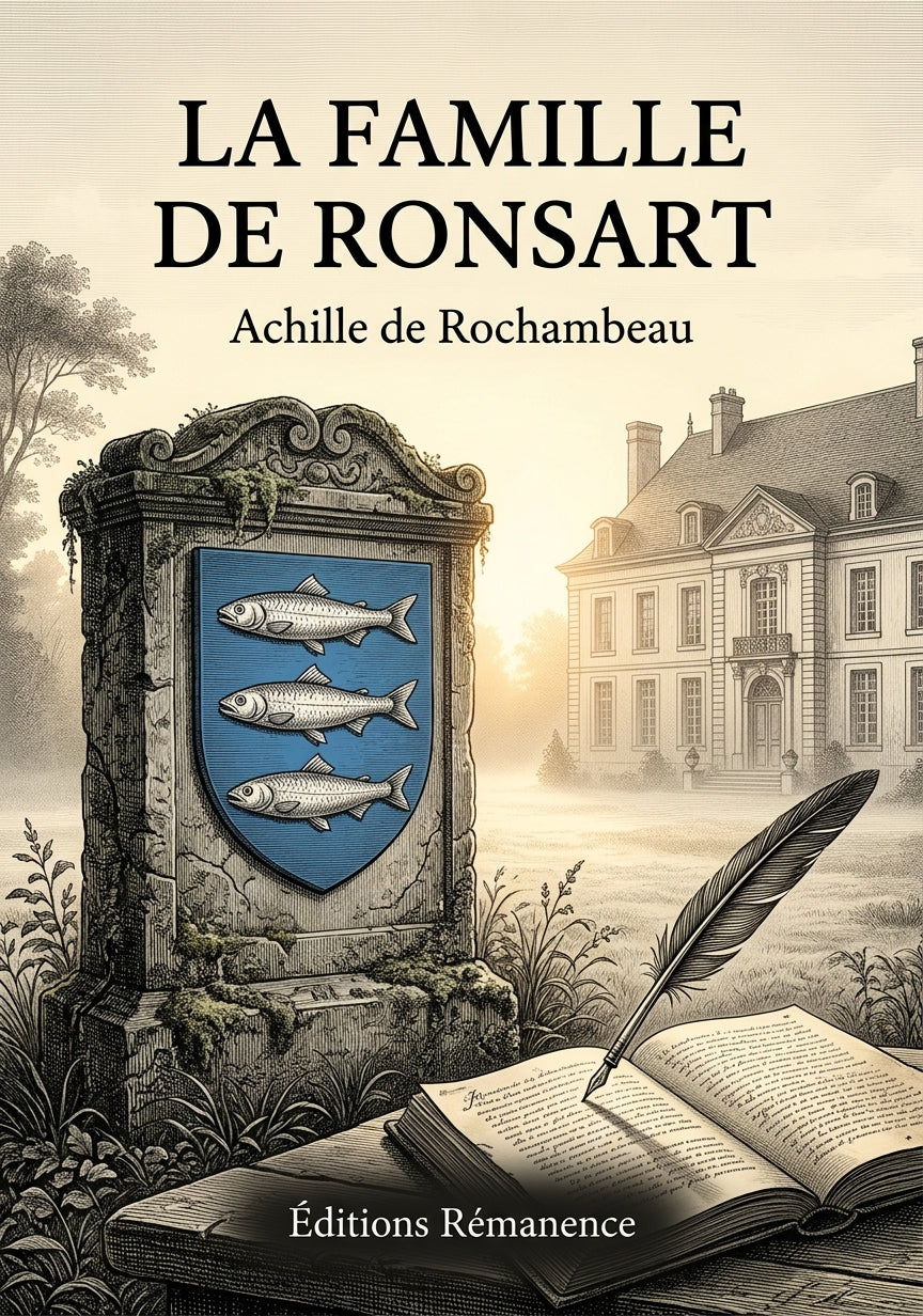 Livre La Famille de Ronsart par Achille de Rochambeau - Couverture - Editions Remanence