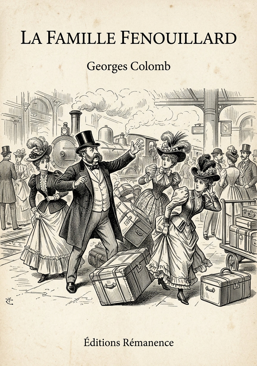 Livre La Famille Fenouillard par Georges Colomb - Couverture - Editions Remanence