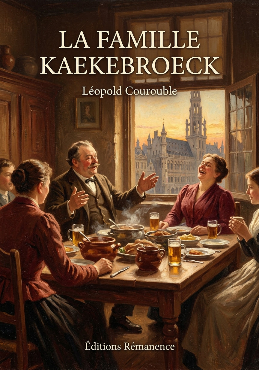 Livre La Famille Kaekebroeck par Léopold Courouble - Couverture - Editions Remanence