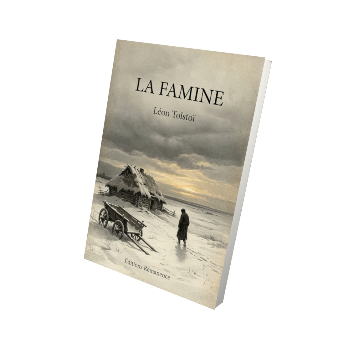 Livre La Famine par Léon Tolstoï - Vue 3D - Editions Remanence