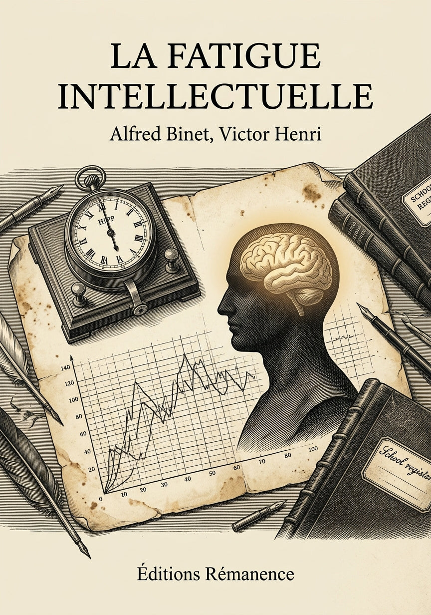 Livre La Fatigue intellectuelle par Alfred Binet, Victor Henri - Couverture - Editions Remanence