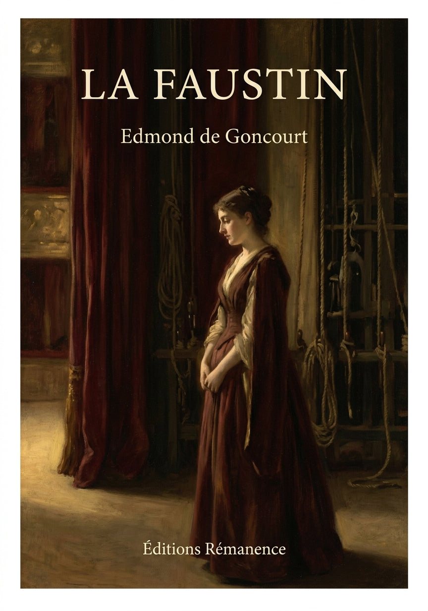 Livre La Faustin par Edmond de Goncourt - Couverture - Editions Remanence