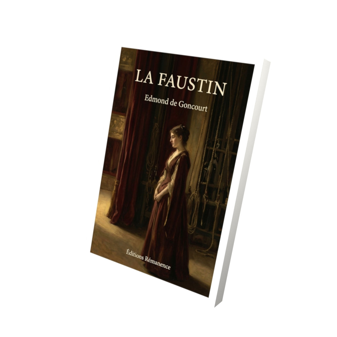 Livre La Faustin par Edmond de Goncourt - Vue 3D - Editions Remanence