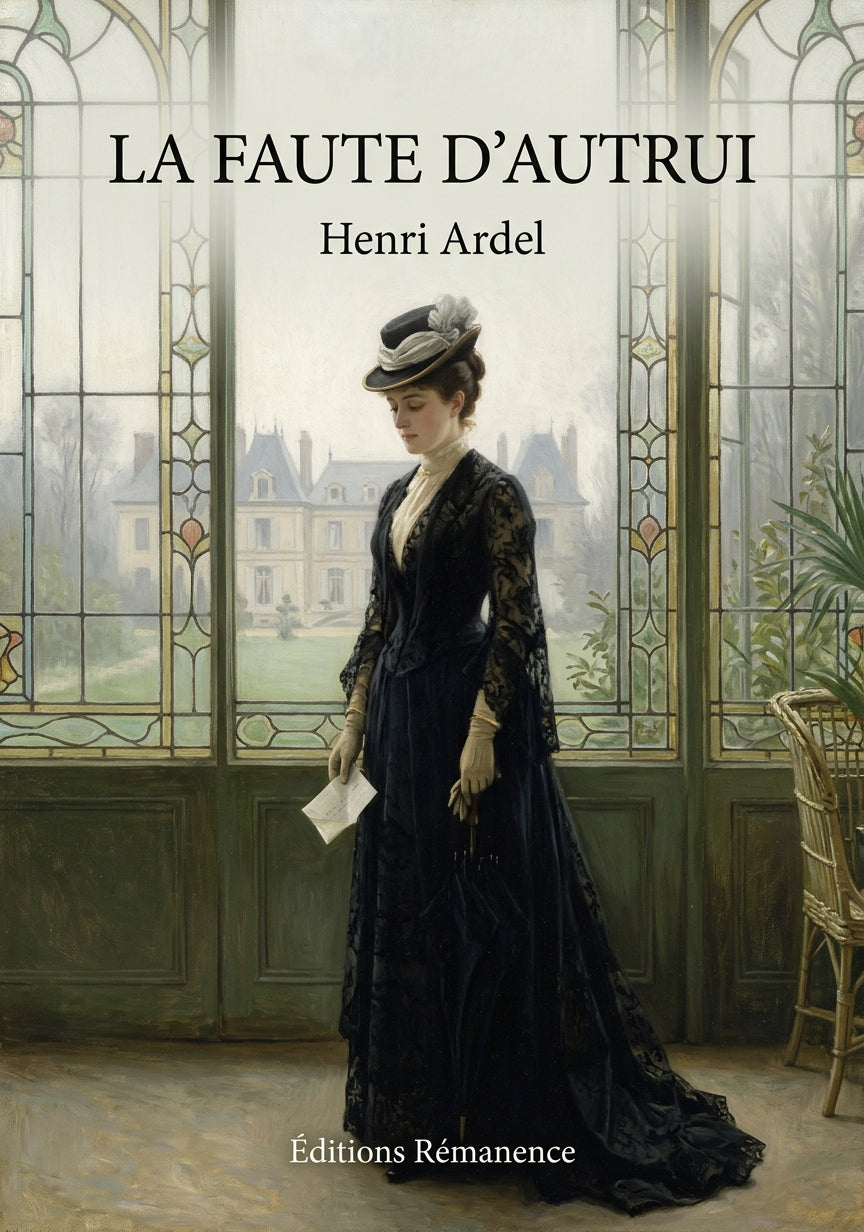 Livre La Faute d’autrui par Henri Ardel - Couverture - Editions Remanence