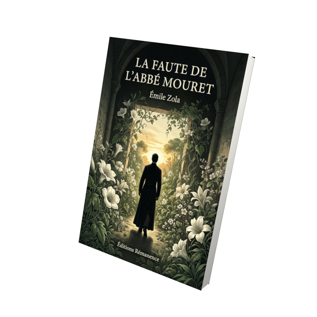 Livre La Faute de l’abbé Mouret par Émile Zola - Vue 3D - Editions Remanence