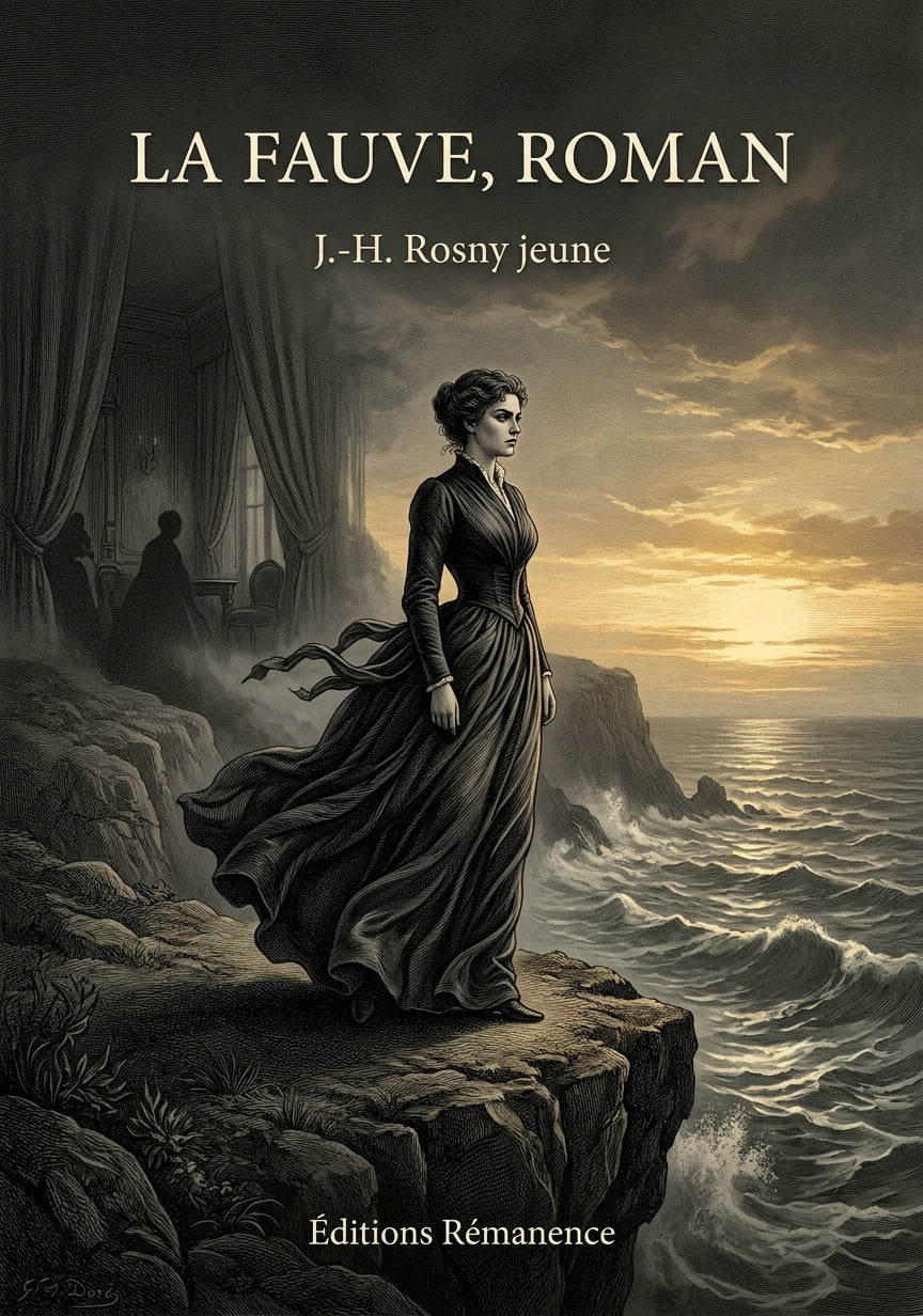 Livre La Fauve, roman par J.-H. Rosny jeune - Couverture - Editions Remanence
