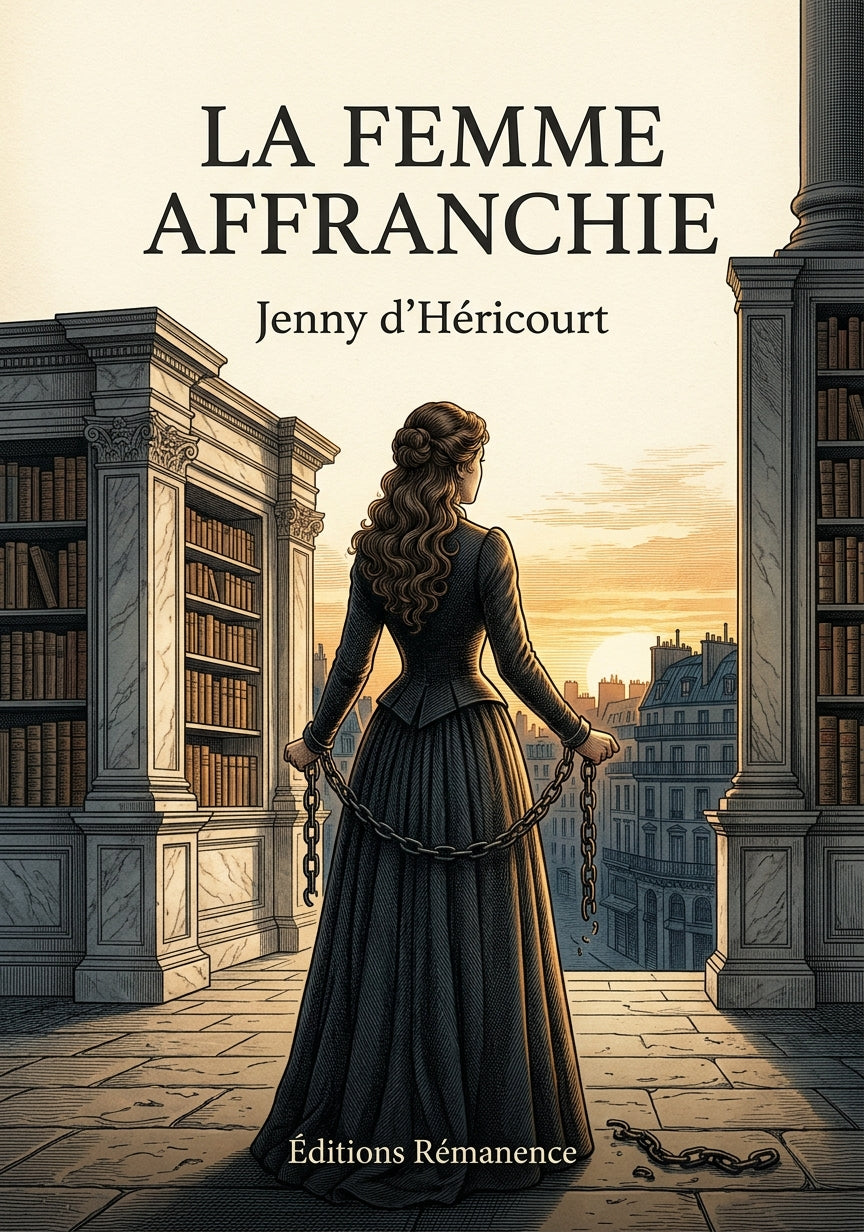 Livre La Femme affranchie par Jenny d’Héricourt - Couverture - Editions Remanence