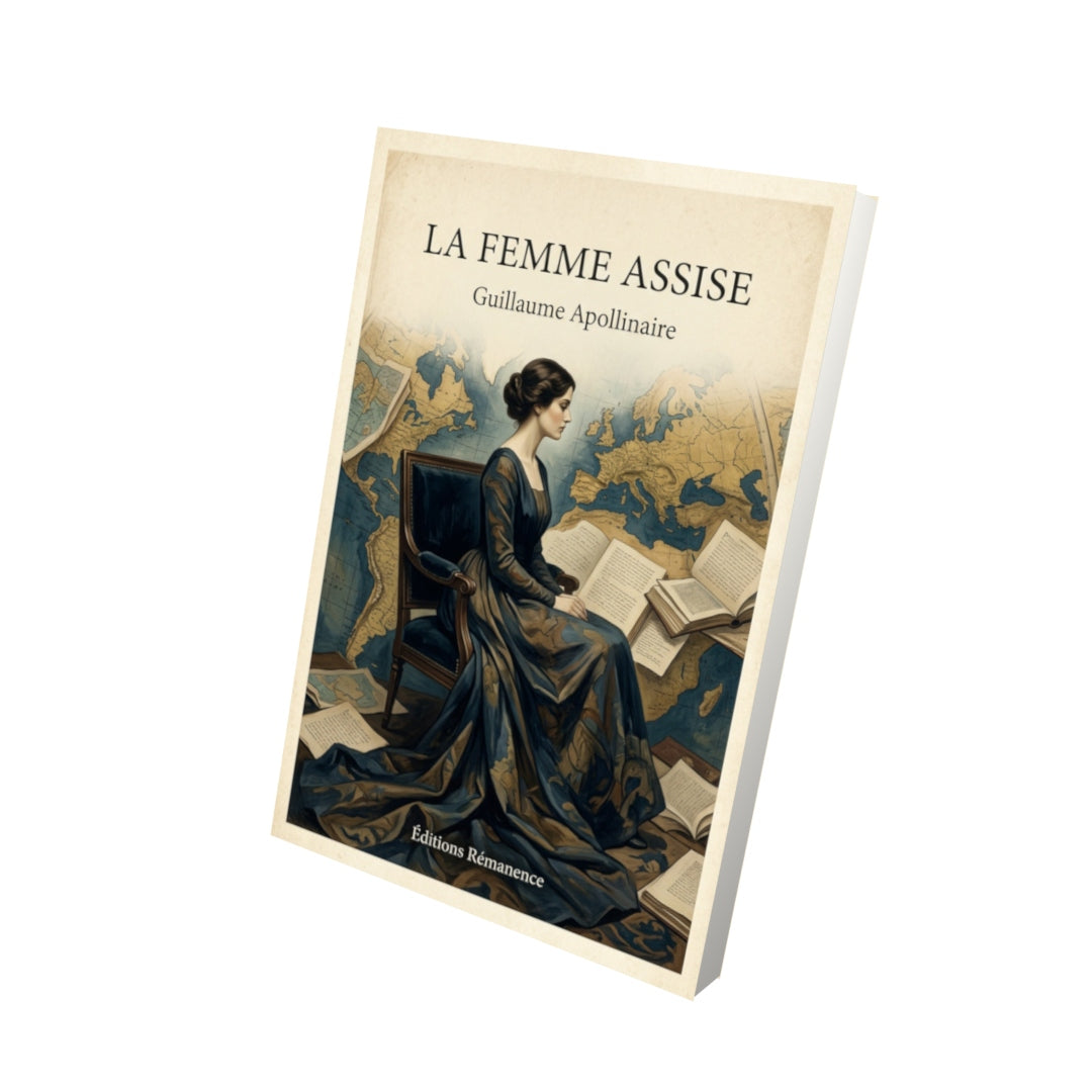 Livre La femme assise - Guillaume Apollinaire - Vue 3D - Editions Remanence