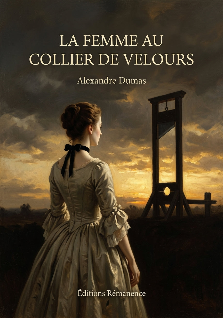 Livre La Femme au collier de velours par Alexandre Dumas - Couverture - Editions Remanence