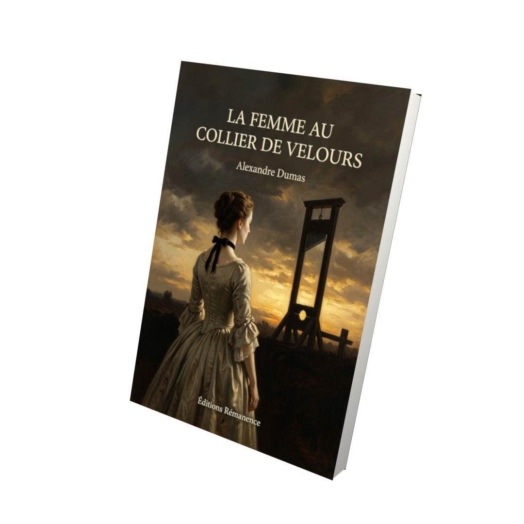 Livre La Femme au collier de velours par Alexandre Dumas - Vue 3D - Editions Remanence