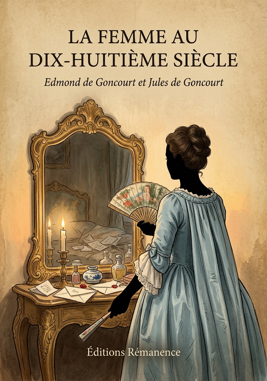 Livre La Femme au dix-huitième siècle par Edmond de Goncourt et Jules de Goncourt - Couverture - Editions Remanence