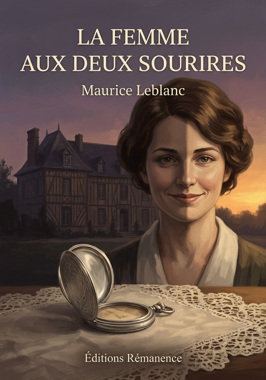 Livre La Femme aux deux sourires par Maurice Leblanc - Couverture - Editions Remanence
