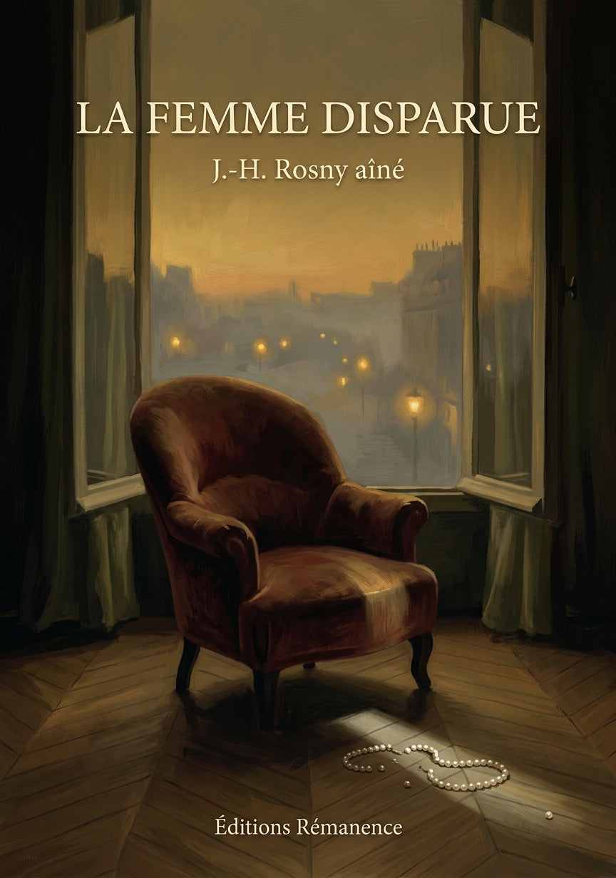 Livre La Femme disparue par J.-H. Rosny aîné - Couverture - Editions Remanence