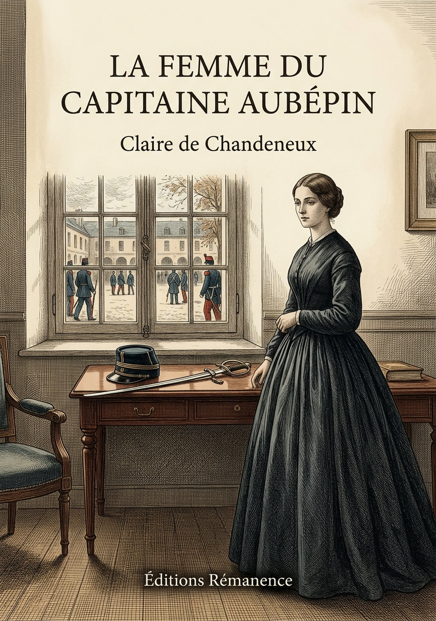 Livre La Femme du capitaine Aubépin par Claire de Chandeneux - Couverture - Editions Remanence