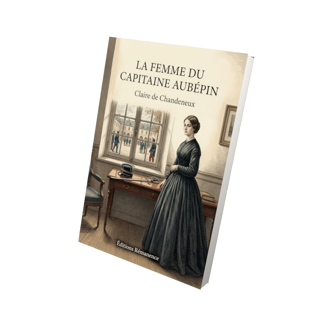 Livre La Femme du capitaine Aubépin par Claire de Chandeneux - Vue 3D - Editions Remanence