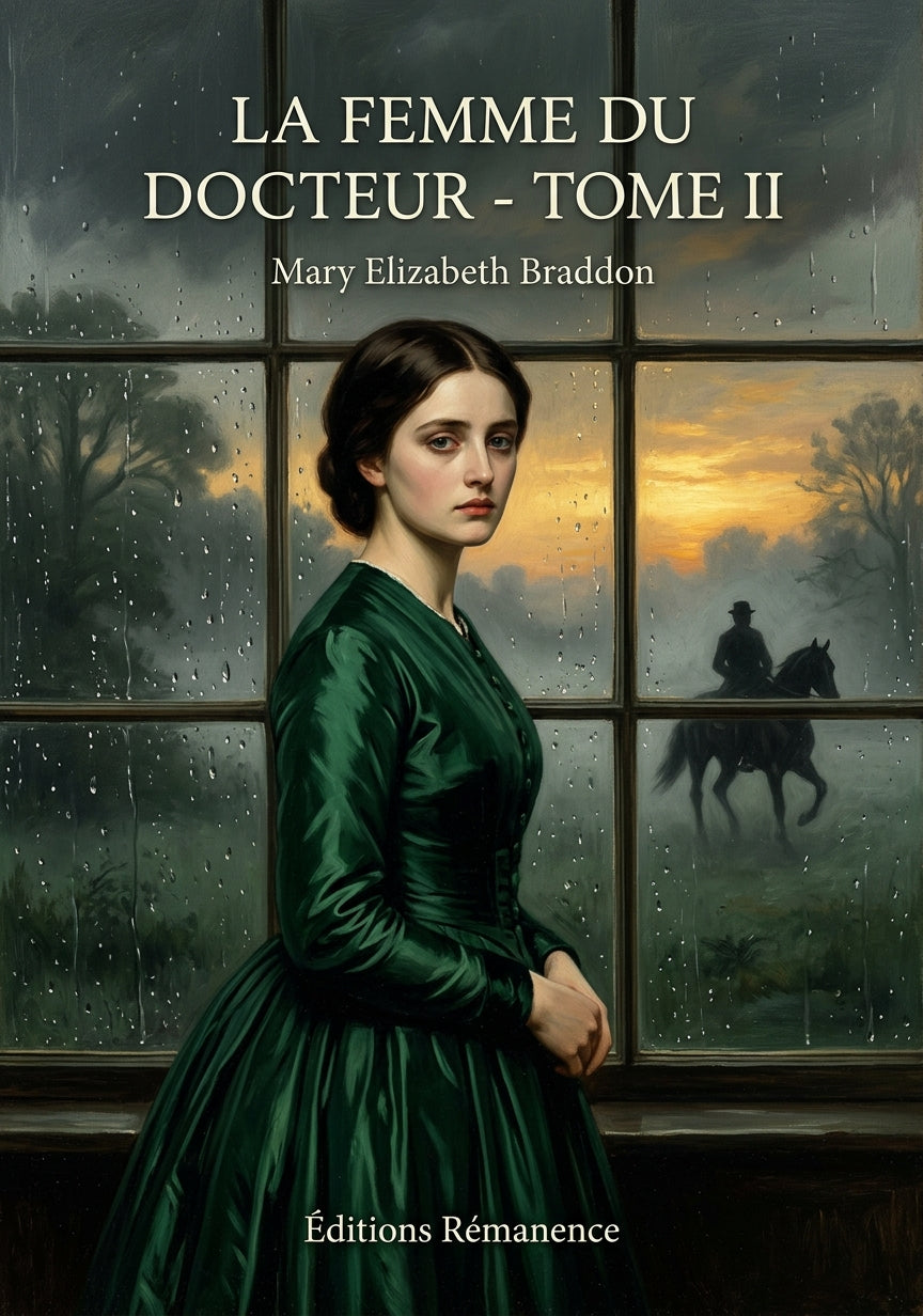 Livre La Femme du docteur - Tome II par Mary Elizabeth Braddon - Couverture - Editions Remanence