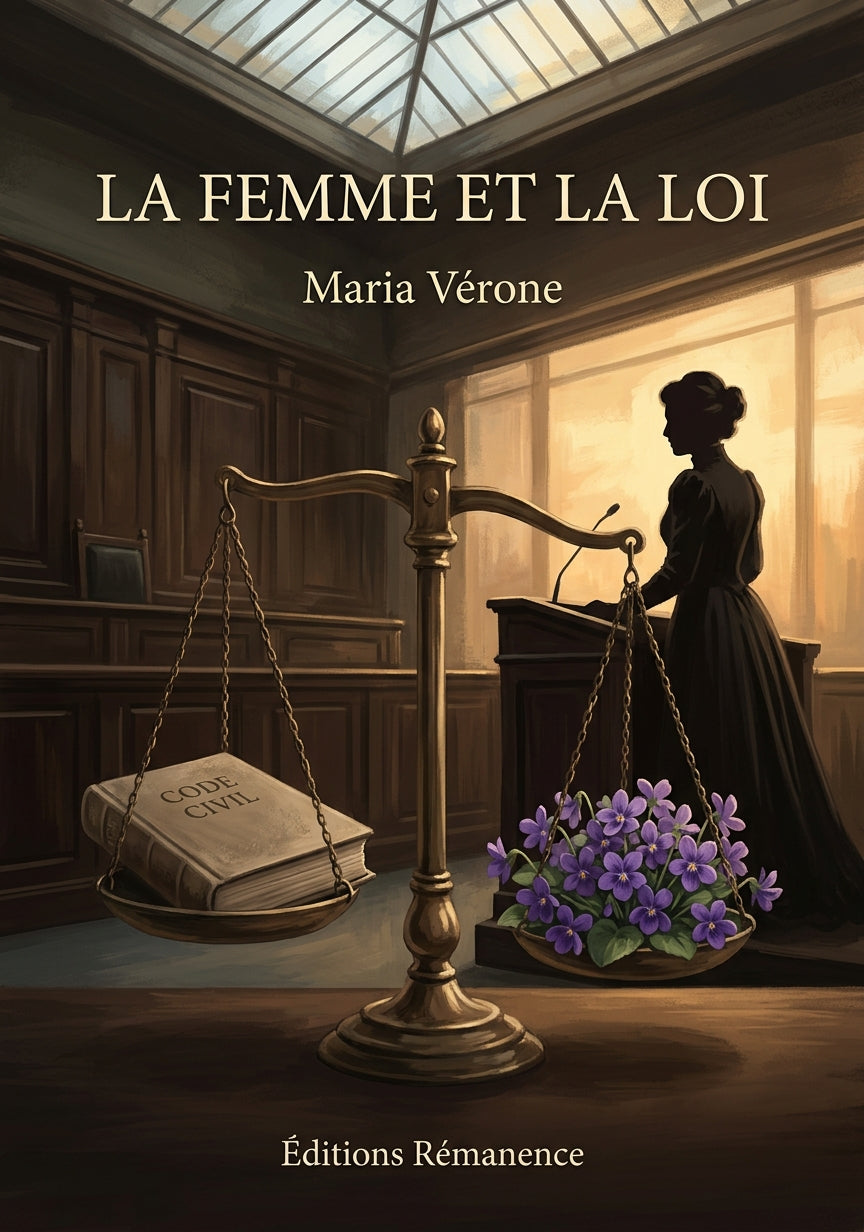 Livre La Femme et la loi par Maria Vérone - Couverture - Editions Remanence