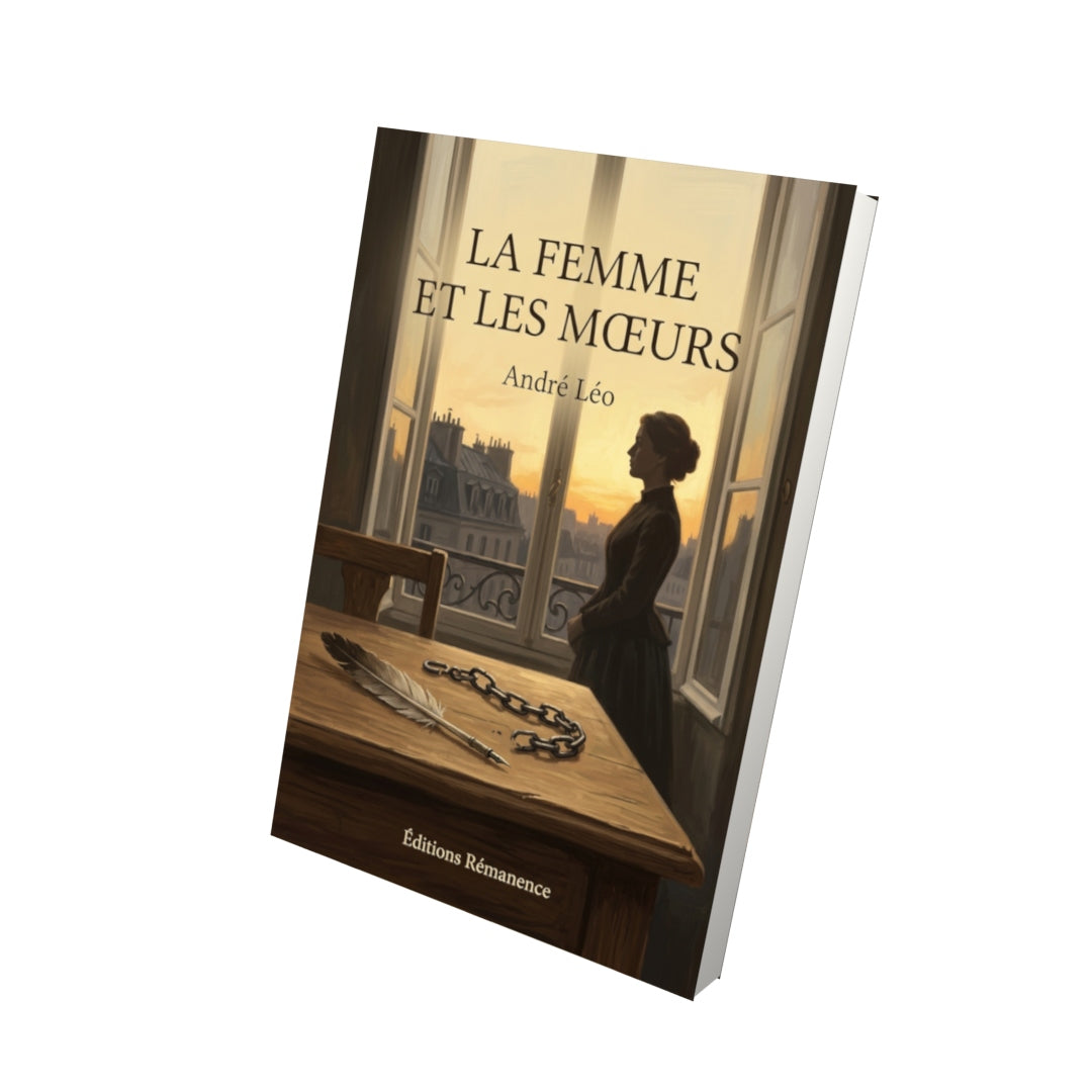 Livre La Femme et les mœurs par André Léo - Vue 3D - Editions Remanence