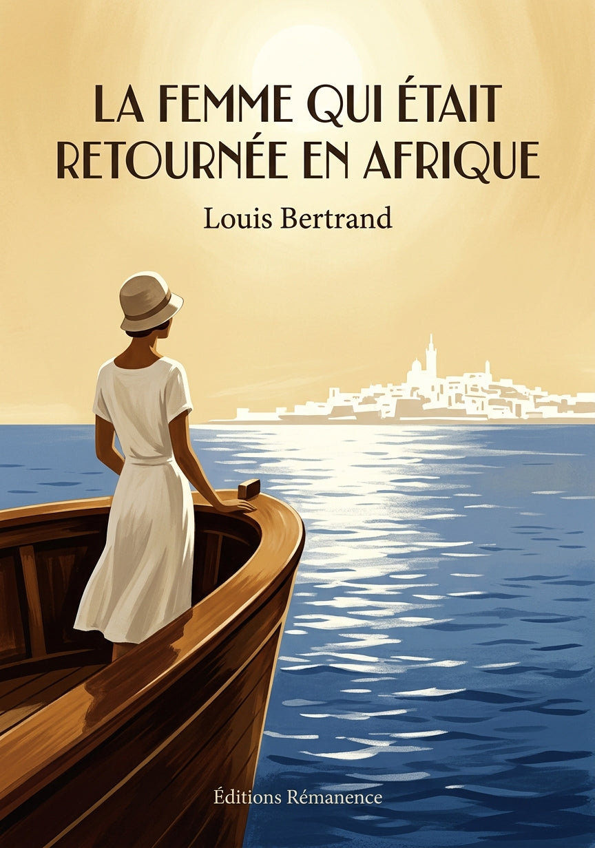 Livre La Femme qui était retournée en Afrique par Louis Bertrand - Couverture - Editions Remanence