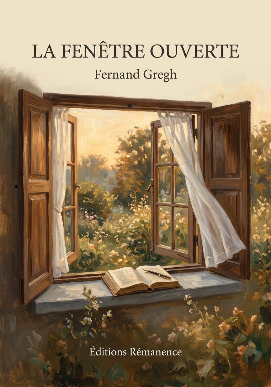 Livre La Fenêtre ouverte par Fernand Gregh - Couverture - Editions Remanence