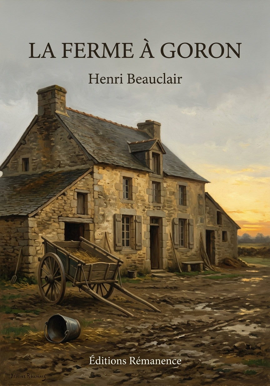 Livre La Ferme à Goron par Henri Beauclair - Couverture - Editions Remanence