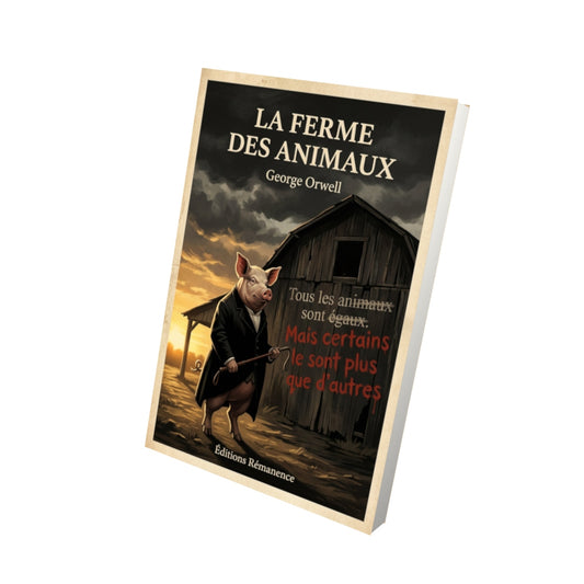 Livre La Ferme des animaux - George Orwell - Vue 3D - Editions Remanence