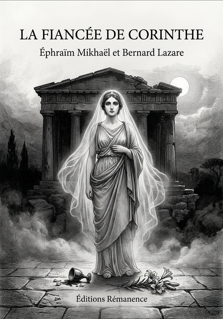 Livre La Fiancée de Corinthe par Éphraïm Mikhaël et Bernard Lazare - Couverture - Editions Remanence