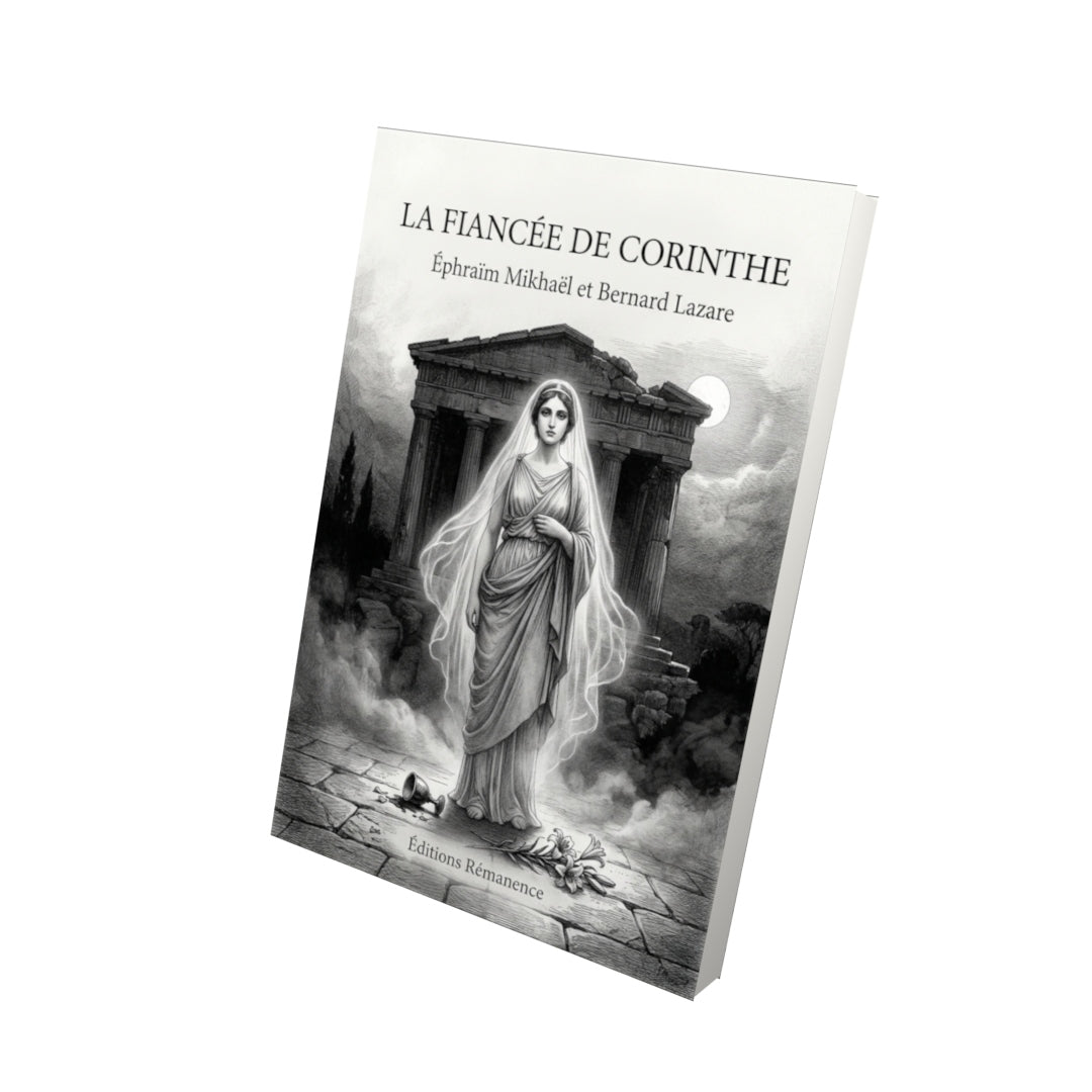 Livre La Fiancée de Corinthe par Éphraïm Mikhaël et Bernard Lazare - Vue 3D - Editions Remanence