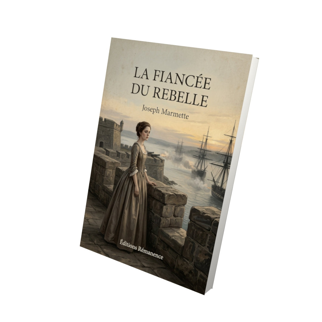 Livre La fiancée du rebelle - Joseph Marmette - Vue 3D - Editions Remanence